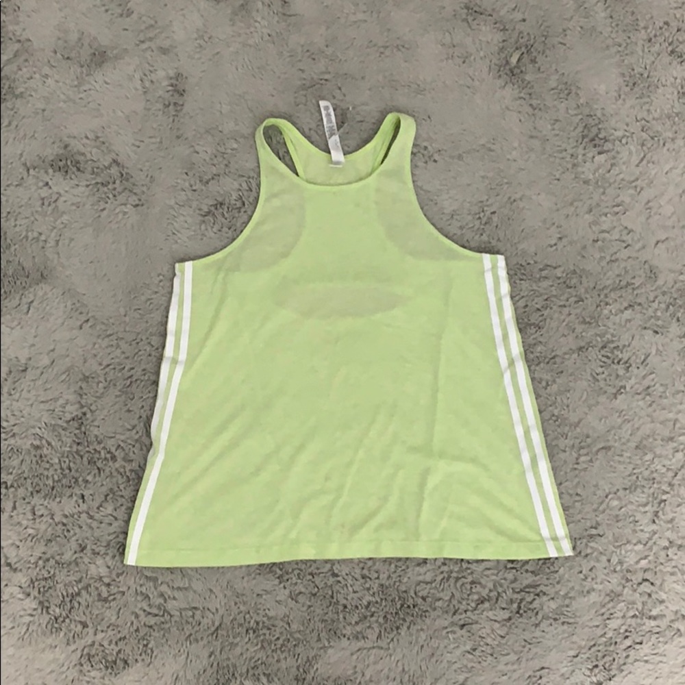 Adidas Lime Green Racerback Fitness Tank Medium